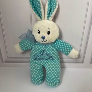 Musical plush Easter bunny Jesus loves me